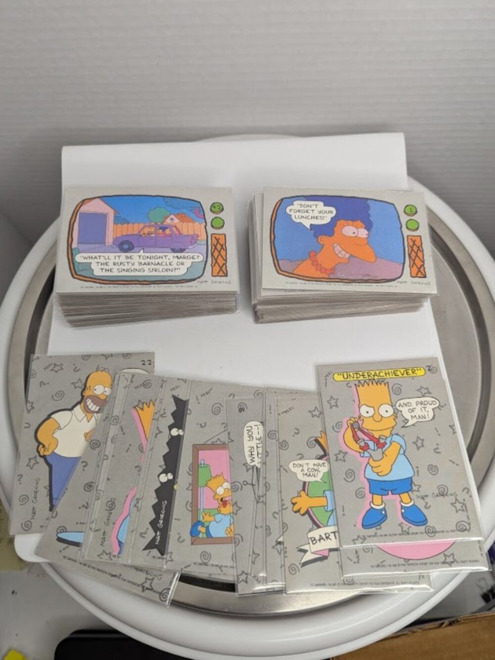1990 Topps THE SIMPSONS Trading Card Complete Set 88 cards + 14 Stickers